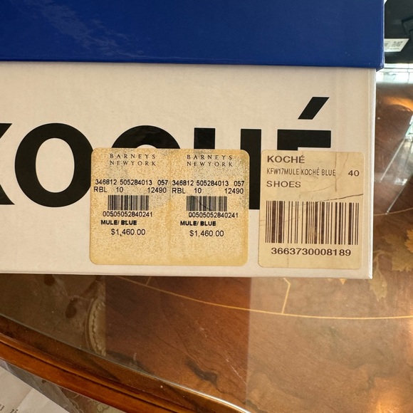 Koche women’s mules shoes Jeweled small heel a 40.0 USA Sz 10.0 - Picture 10 of 16